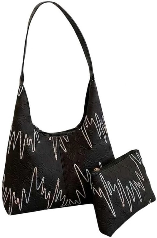 SUMO ESTORE Women Black, Multicolor Shoulder Bag(Pack of: 2)