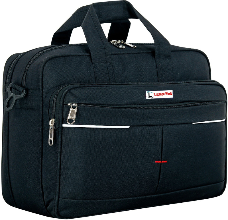 Bright Luggage Men & Women Black Messenger Bag
