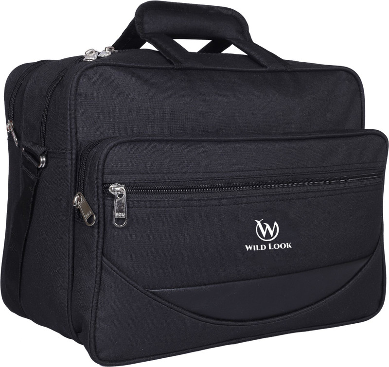 Alson Men & Women Black Messenger Bag