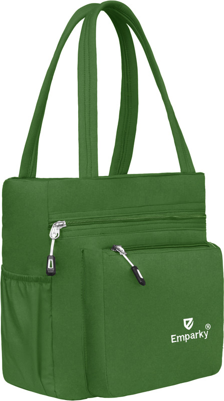 Emparky Women Green, White Shoulder Bag