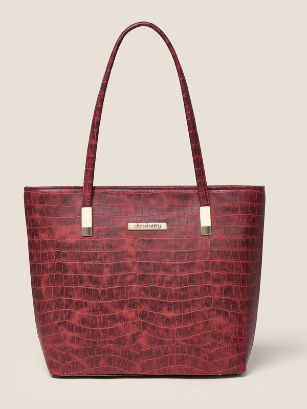 DONICY Women Maroon Tote