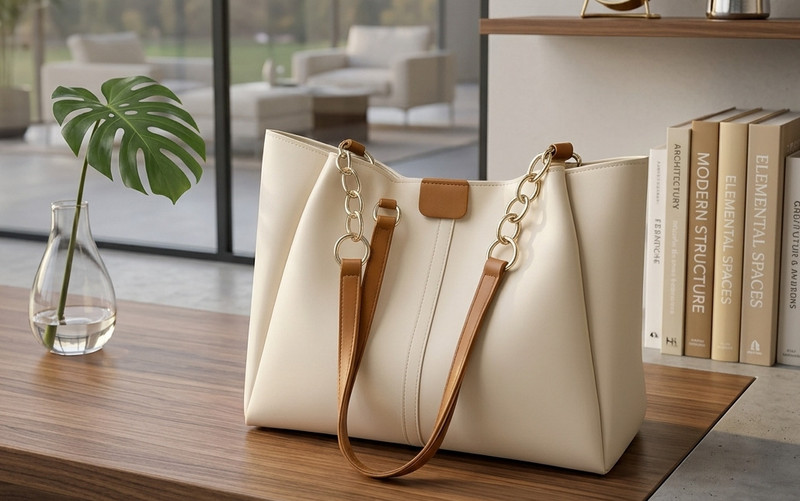 ModernChicMart Women White, Beige Shoulder Bag