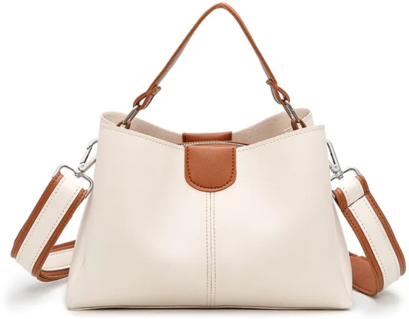 FSJ CREATION Women White Hand-held Bag