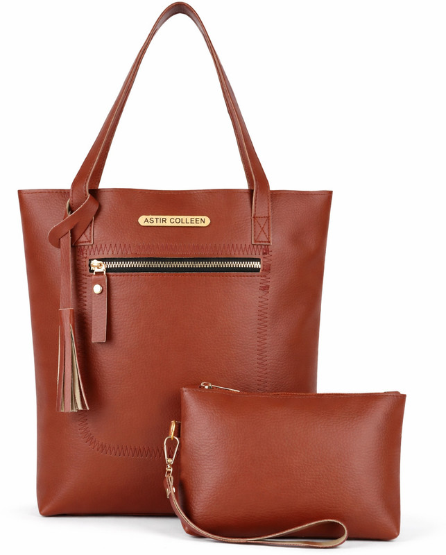 ASTIR COLLEEN Women Brown Shoulder Bag(Pack of: 2)