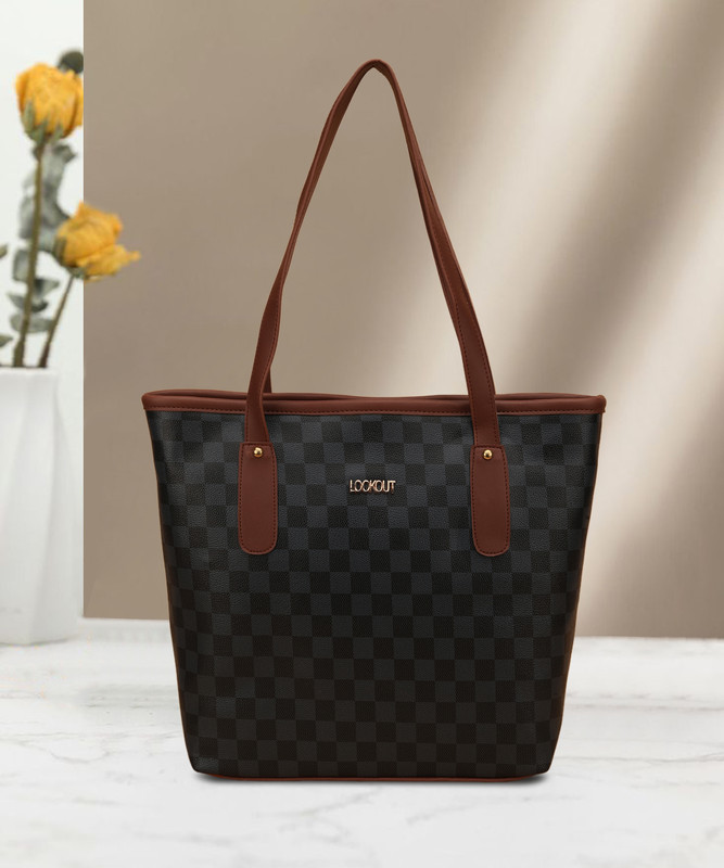 ARK FASHION Women Brown Tote