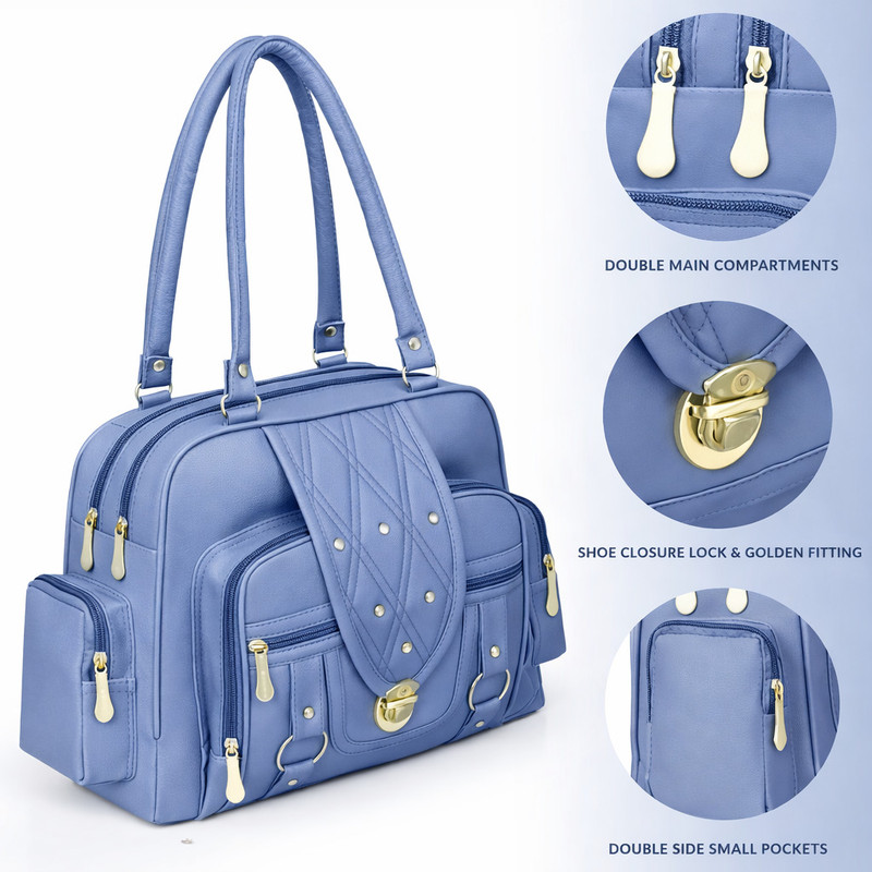 KGN FASHION Women Blue Tote