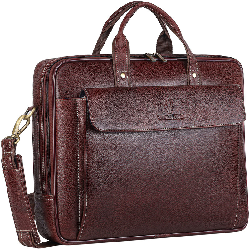 WILDHORN Men Maroon Messenger Bag