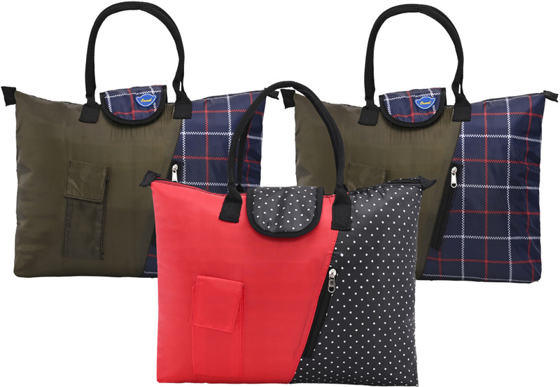 KUBER INDUSTRIES Women Blue, Brown, Blue Messenger Bag(Pack of: 3)