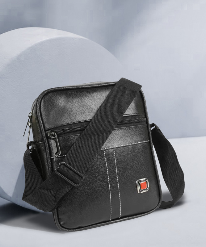 Parsley Men Black Messenger Bag(Pack of: 2)