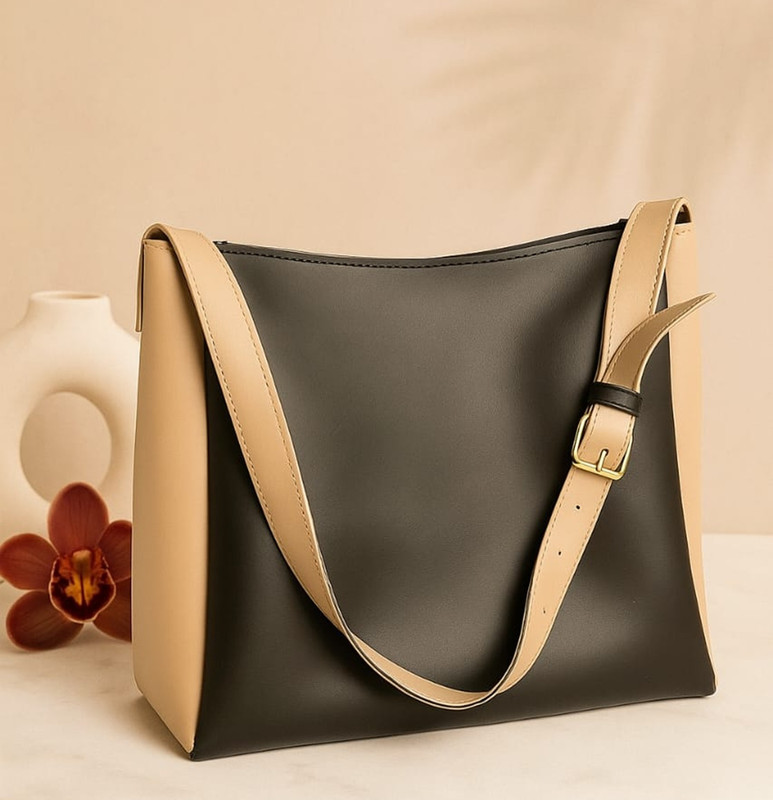 Osman Women Black, Beige Tote