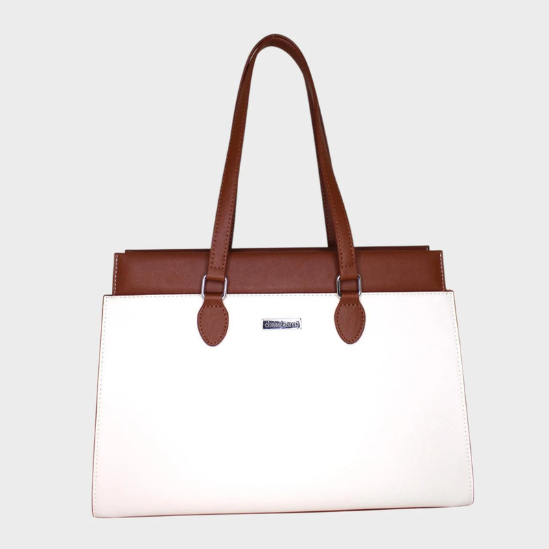 Dressberry Women White, Beige Shoulder Bag