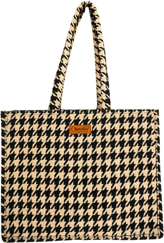 PKA Enterprise Women White, Black Hand-held Bag