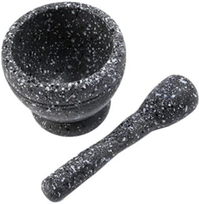 KidsZeeNie Unbreakable Hard Fibre Mortar & Pestle,Khalbatta, Okhali, Musali, Imam Dasta Hand Muller Grinder