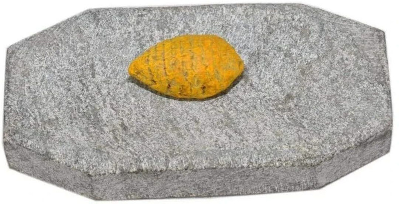 Digi World Turmeric rubbing stone, Chandan rubbing and Baby ora Kallu Stoneware, Rectangle Hand Muller Grinder