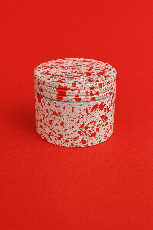 Turtulsgroup Compact Pocket Crusher – Strong Build with Unique Red Speckled Finish Hand Muller Grinder
