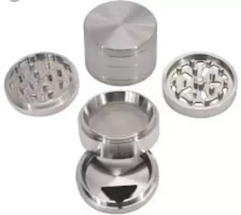 MOKSHA Metal Herb Crusher with Honey Dust Filter 50mm ,4 Parts Magnetic Hand Muller Grinder