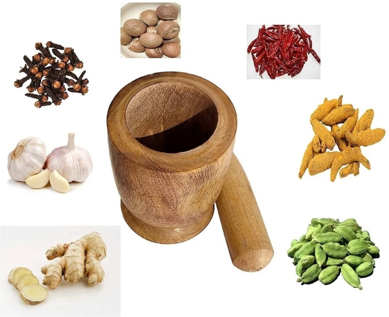Taargo crafts Okhli for masala 9.9 Hand Muller Grinder