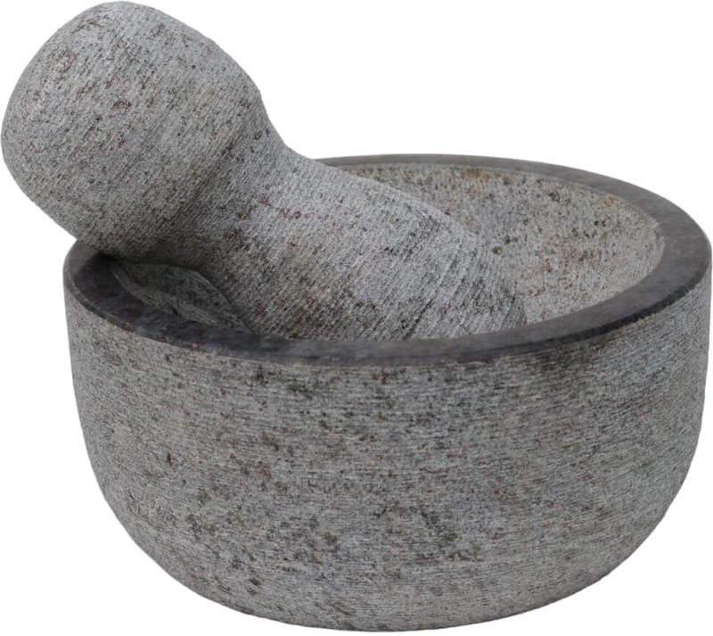 MYNAKSHA Okhli Masher Musal Hand Muller Grinder