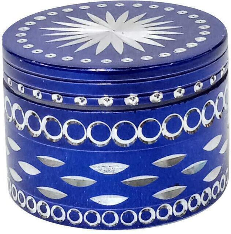 MOKSHA Metal Herb Crusher with Honey Dust Filter 50mm ,4 Parts Magnetic Hand Muller Grinder