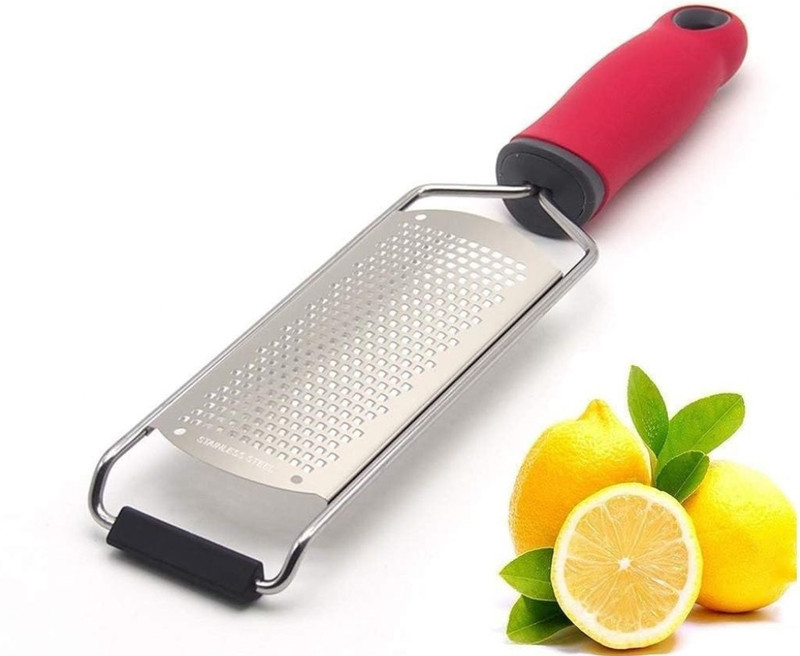 Sugalsu Kitchen Professional Cheese Grater Stainless Steel Lemon Zester (Pack of 1) Hand Muller Grinder