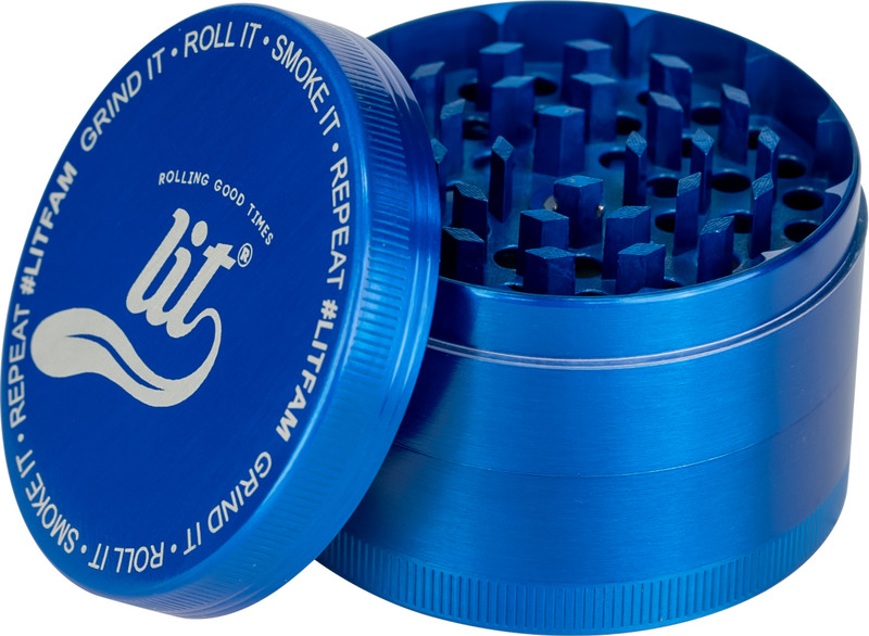 LIT 63mm, Classic Biodegradable Herb crusher, Grinder Medium with filter Hand Muller Grinder