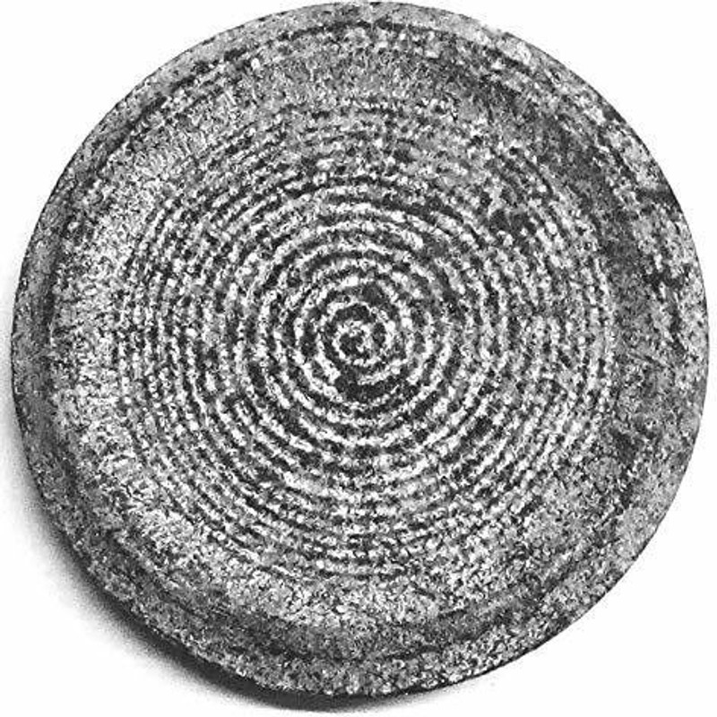 VGS MARJETING HERBS Sandal wood Turmeric Grinding Rubbing Stone Circle- Stoneware Hand Muller Grinder