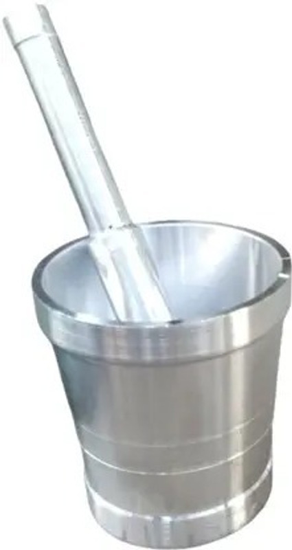 Swati Traditional Stainless Okhli Musal/Mortar & Pestle/Imam Dasta/Mortar/Kharal Hand Muller Grinder