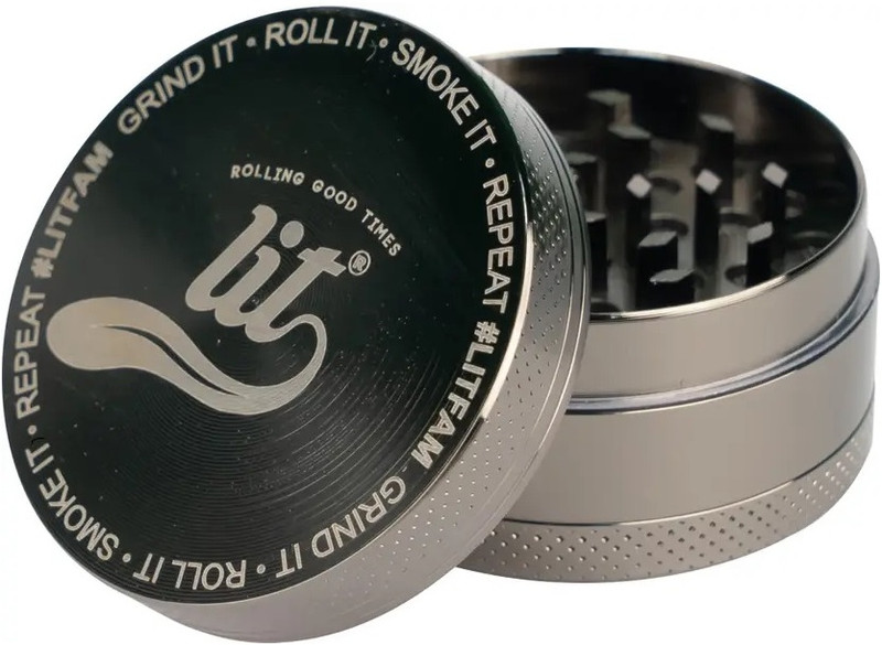 LIT Grinder 63mm Grey | Premium Metal Hand Muller Grinder with Sharp Hand Muller Grinder