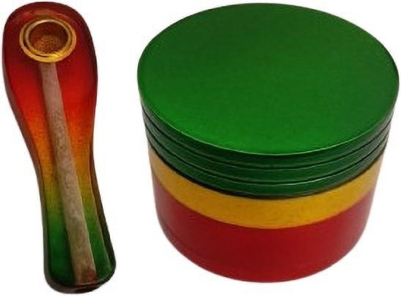 Hippnation Grinder with Acrylic Pipe Hand Muller Grinder