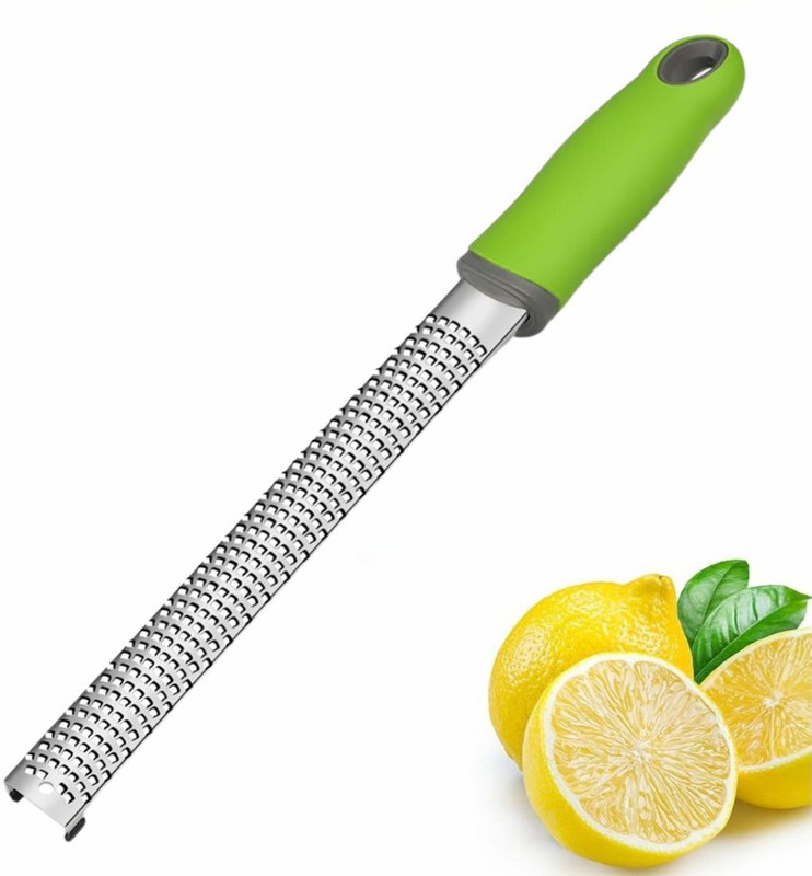 Sugalsu Cheese Grater Lemon Scraper for Kitchen Ginger Stainless Steel Blade (Pack of 1) Hand Muller Grinder