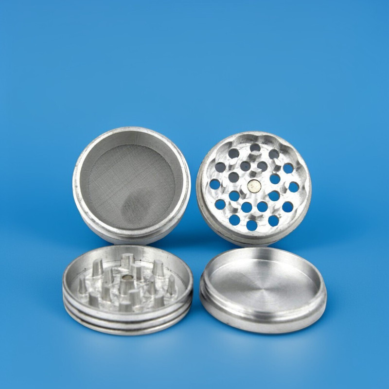 OutonTrip Metallic Herb Crusher, Grinder Medium with Filter Hand Muller Grinder