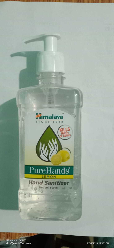 HIMALAYA HAND SANITIZER LEMON 500ML Hand Sanitizer Pump Dispenser (500 ml)