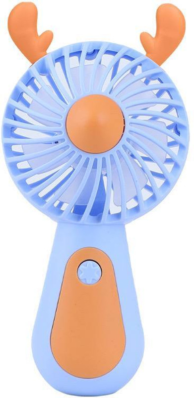 EDENGLOW Mini Handheld Fan USB Rechargeable Small Pocket Digital fan 2 Speed USB Fan(Multicolor)