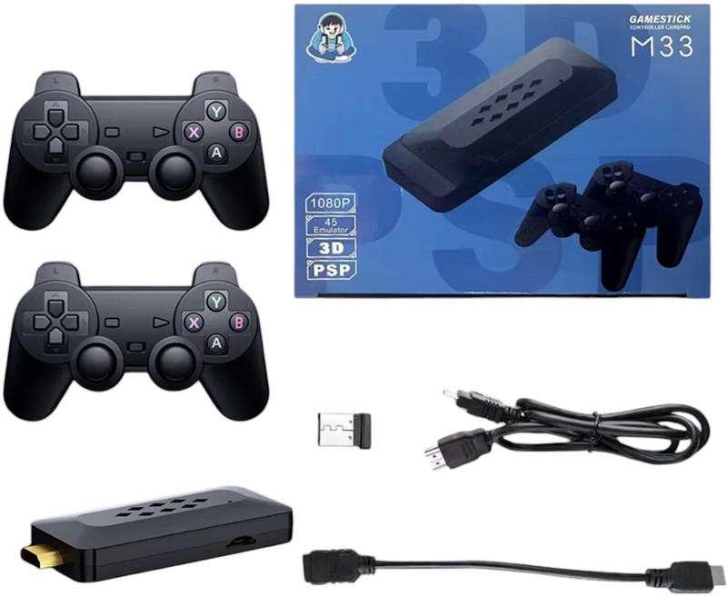 SHAILRON Wireless Video Game for TV Gaming 4K Ultra HD Game Stick with 21,000+ Games Bluetooth  Gamepad(White, One Year warranty any manufacturing defect with warranty certificate, For Android)