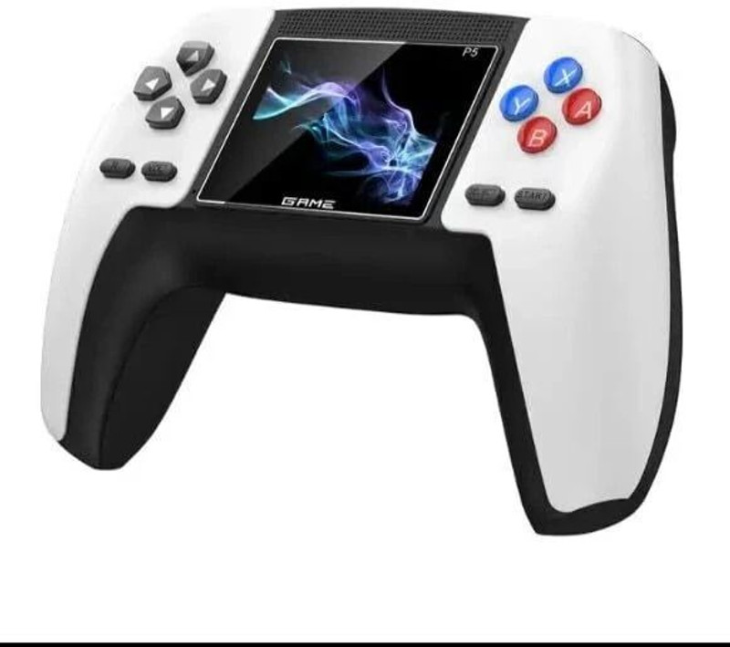 HG WORLD Retro P5 Controller View Classis Gaming Console | Connect TV | 128 MB GB with 520 Classic Games Internal Display in Portable Pocket Gamepad(White, Professional Game Chip, External Charging, No)
