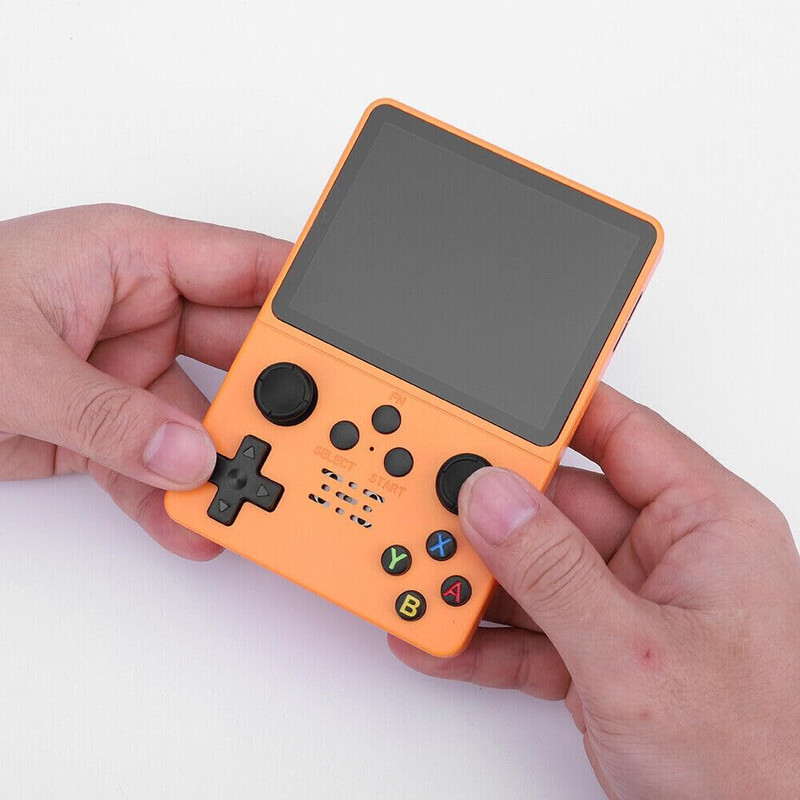 DDZONE R35S Retro 64GB Transparent ORANGE Handheld Gaming Console(ORANGE)