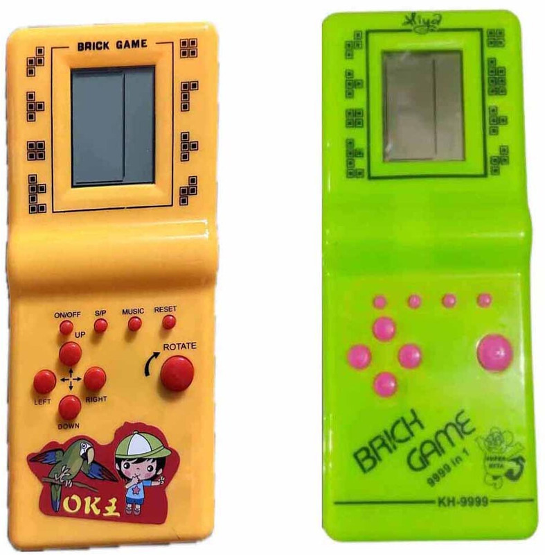 VK MART Brick Game 9999 in 1 Pack of-2 Video Game Handheld Indoor and Outdoor for Kids Handheld Gaming Console(Multicolor)