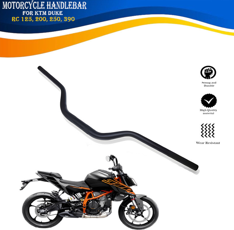 Jetnix Motorcycle Handlebar Compatible for KTM 200/250/390 Duke & NS200 Jet_a Handle Bar(Black)