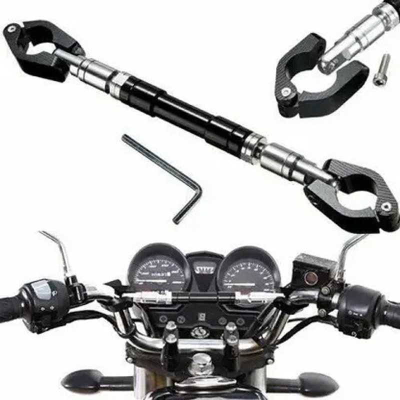 auto trends UNIVERSAL BIKE HANDLEBAR ROD BLACK Handle Bar(Black)
