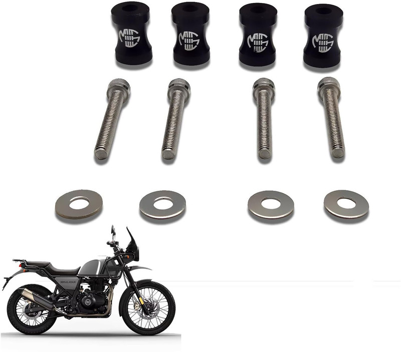 Moto Genius Heavy Duty Adjustable Front Mud Guard Riser for Himalayan – Enhanced Clearance Handlebar Riser Kit