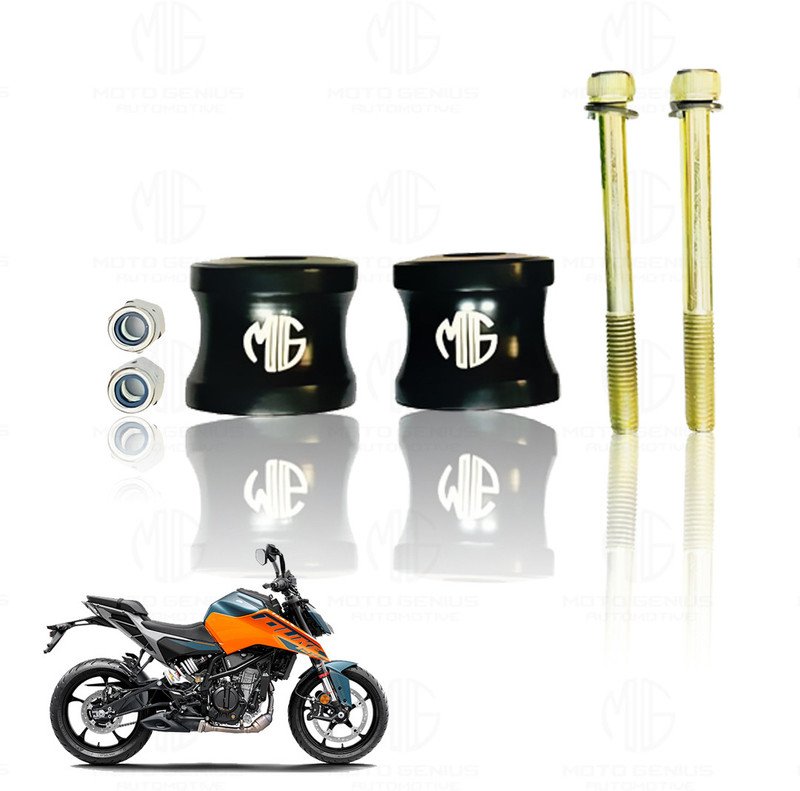 Moto Genius Adjustable Handle Riser for KTM Duke 125 200 250 390 Bike (Black) Handlebar Riser Kit