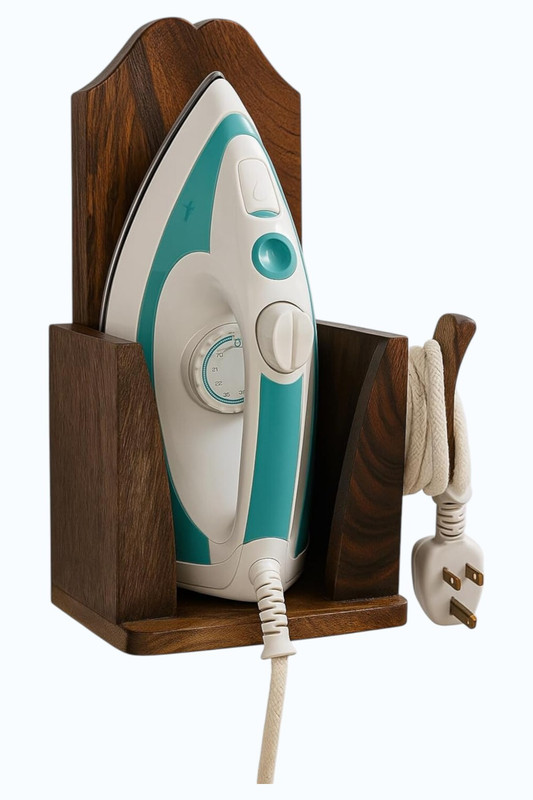 SEENO Multi Purpose Wooden Iron Press Holder.Free from Electricity. Ironing Mat(Spandex)