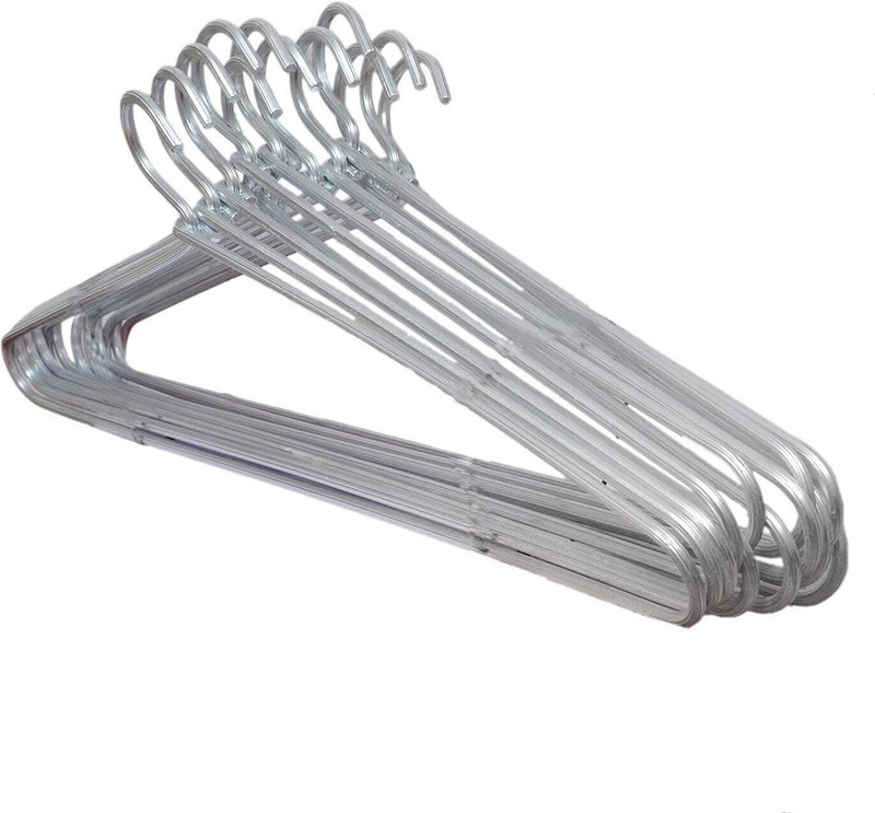 Vriti Creations Hangers Aluminium Shirt Pack of 12 Hangers For Shirt(Steel)
