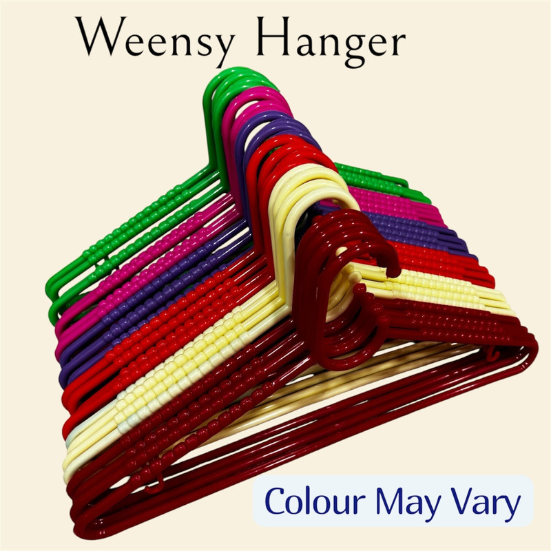 WEENSY Plastic Hanger Pack of 12 (Color May Vary) Plastic Shirt Pack of 12 Hangers For Shirt(Multicolor)