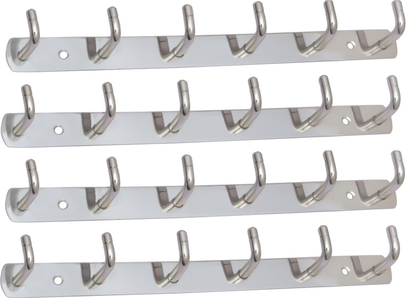 MEXON L SHAPE Steel Shirt Pack of 4 Hangers For  Shirt(Steel)