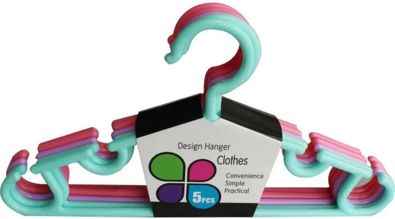 CHILD CHIC Children's Hangers for Kids Baby Plastic Dress Pack of 5 Hangers For Dress Plastic Dress Pack of 5 Hangers For Dress(Multicolor)