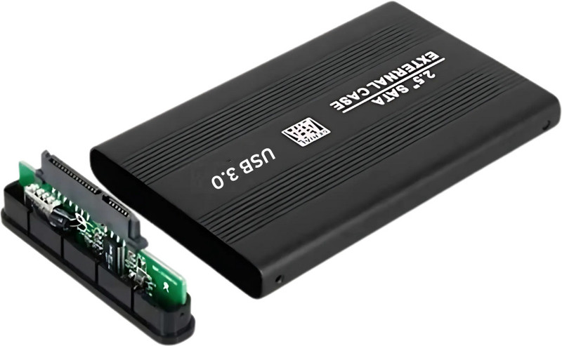 Elevea Portable External 2.5 HDD Case, SATA Hard Drive Disk Case - 15 Years Warranty Hard Disk Skin(Black)