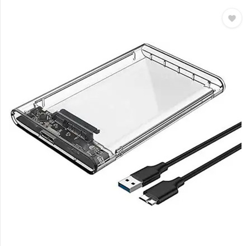 Carecase USB 3.0 to SATA III HDD SSD Casing Transparent 2.5 inch Case 2.5 inch For HDD & SSD Drive(For Laptops , mobile , Tablet , Desktop , Macbook, Transperent)