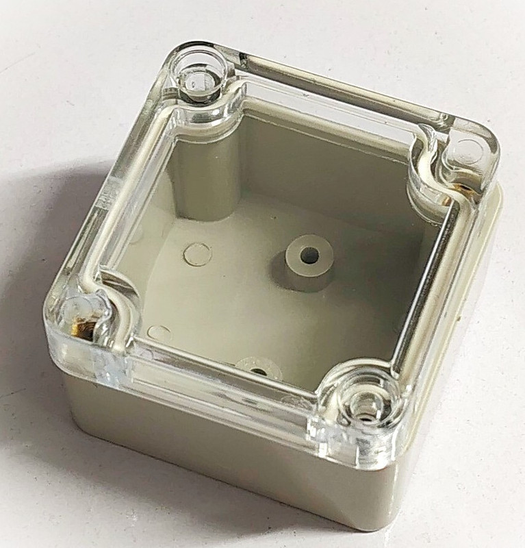 MS Components MS TP - 80X82X55 mm 2.5 inch Shock Resistant Water Proof Junction Box(For IP65 Protection, Grey)