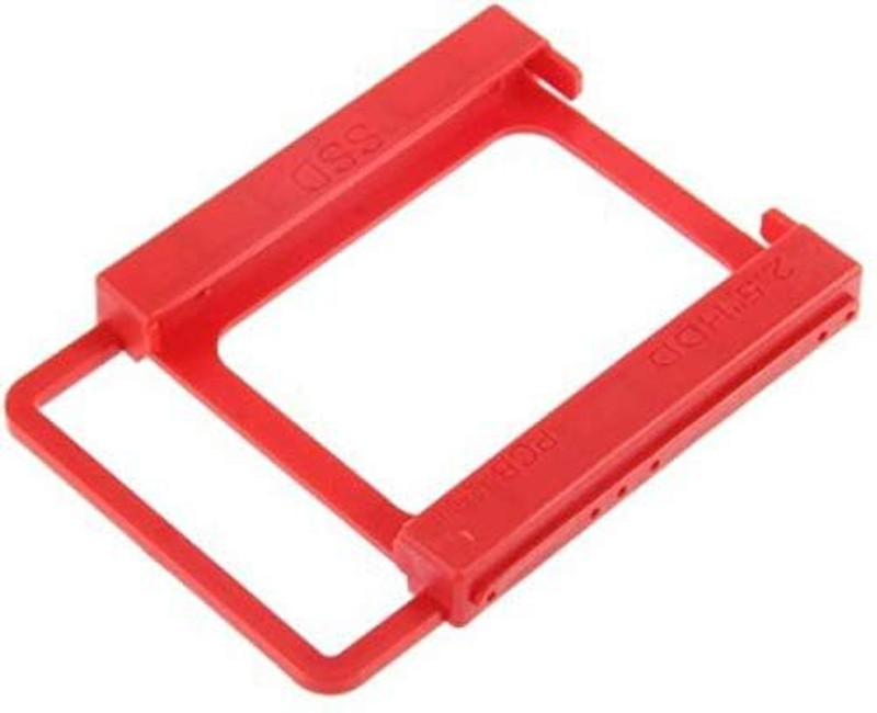 VOOCME Design SSD Now Plastic 2.5 Inch to 3.5 Inch HDD Enclosure HDD 2.5 inch Enclosure(For Computers, LAPTOP, Red)